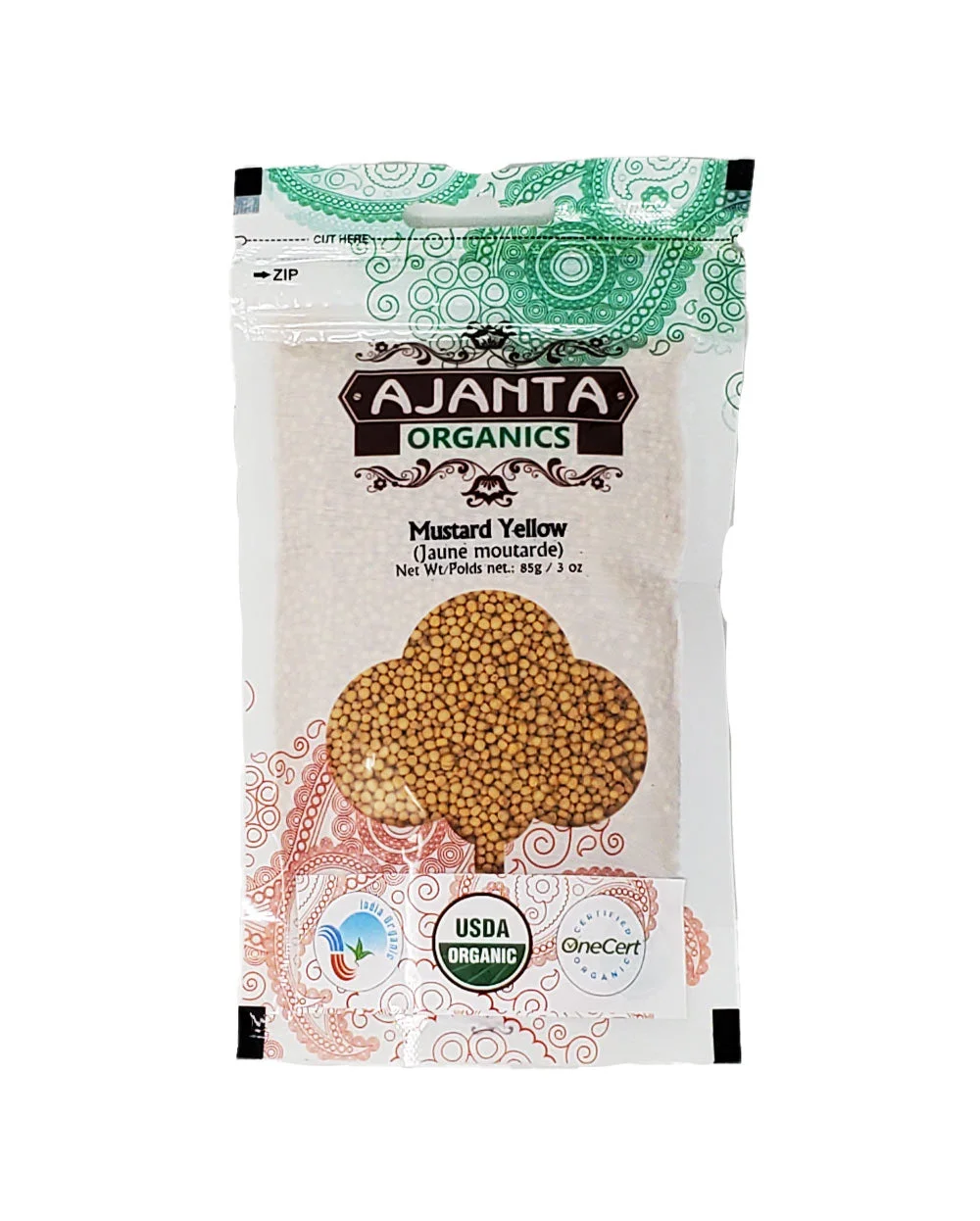 Ajanta Ajanta Organics Mustard Yellow 85g 85g